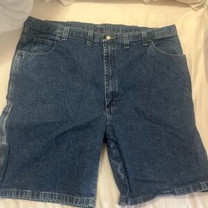 Wrangler Dark Blue Denim Jean Shorts